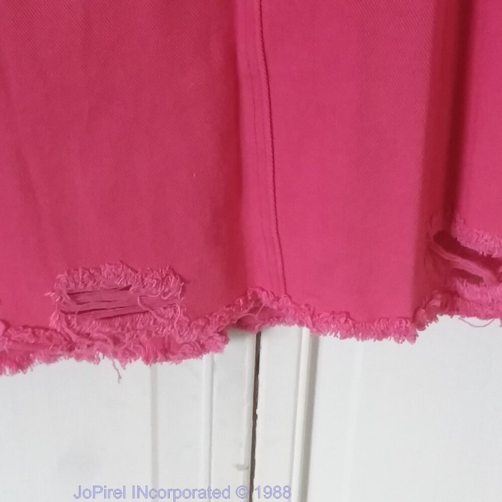 Pink Ripped Jean Jacket - Picture 9 of 9